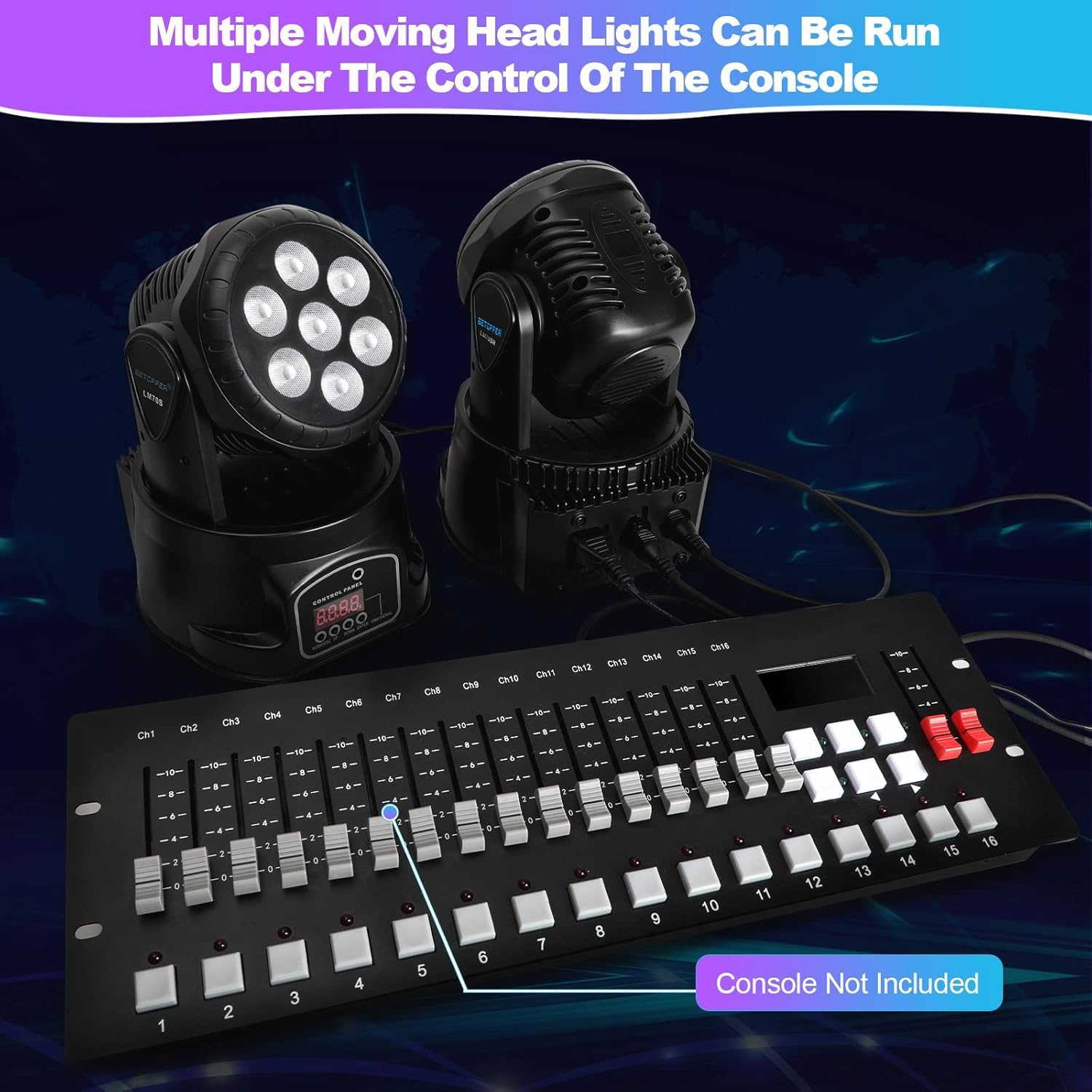 Amazon.com: BETOPPER Moving Head RGBW, DJ Lights, Sound Activated